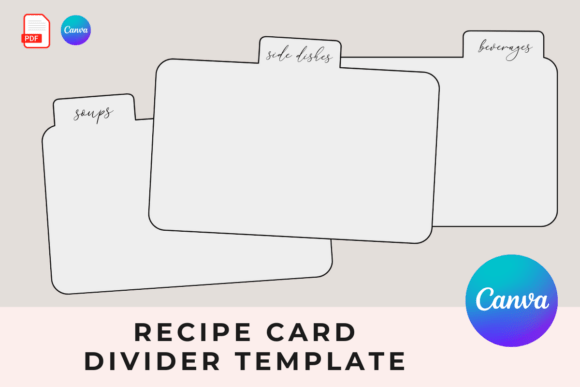 Download Canva Recipe Card Divider Template - Recipe Collection